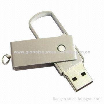 Metal swivel USB flash drive